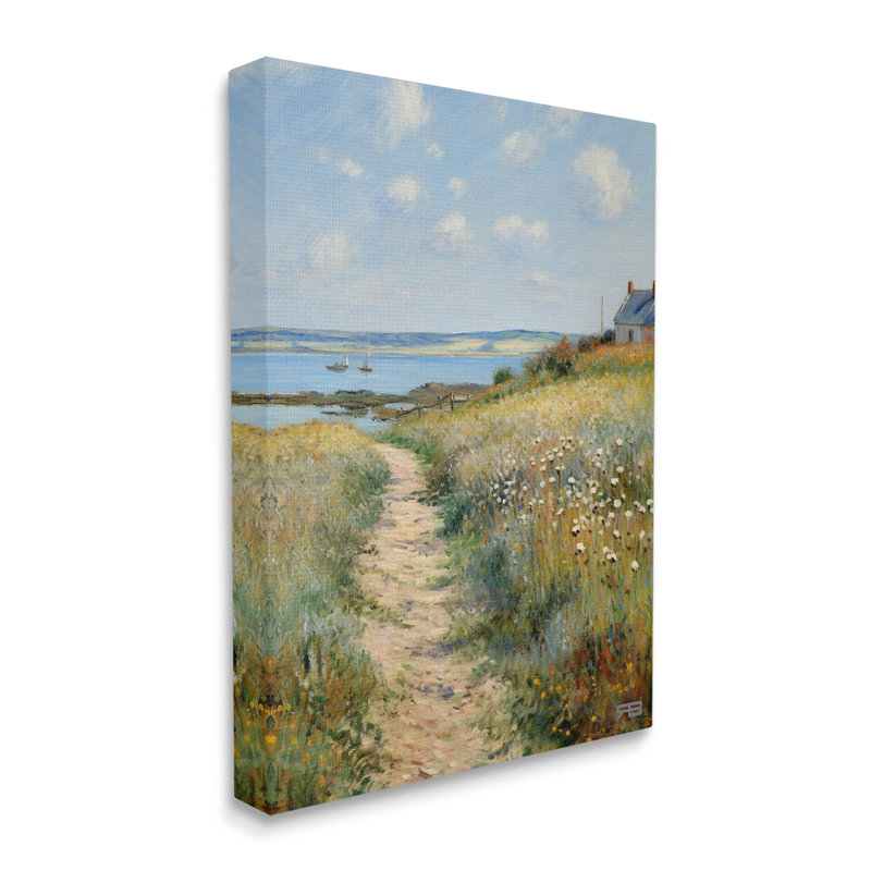 «Coastal Meadow Path» par RB sur, H 48 po x l 36 po