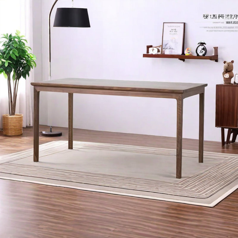 Walnut Solid Wood Dining Table, 29.52" H x 62.99" L x 31.49" W