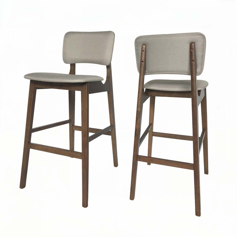 Tabouret de bar en bois, Beige