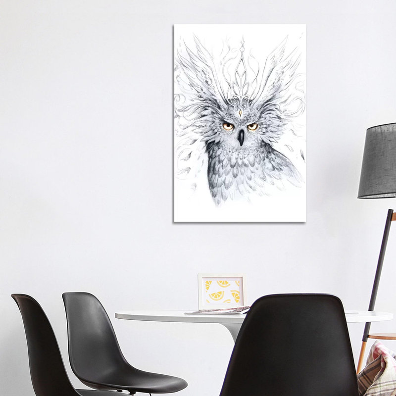 Owl by JoJoesArt - Wrapped Canvas Print, 101.6 cm H x 66.04 cm W x 1.91 cm D