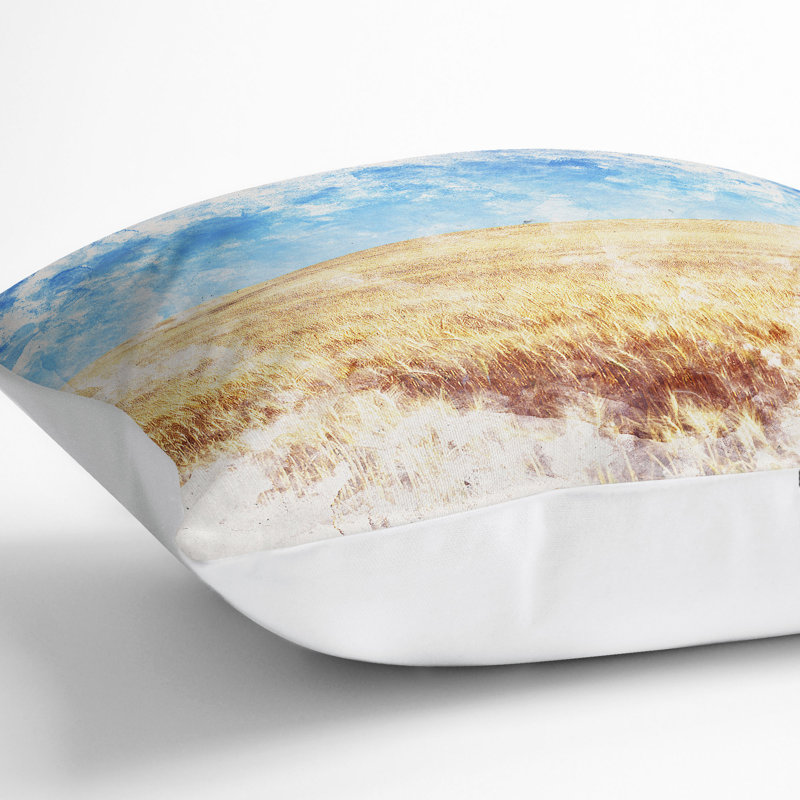 Square Throw Cushion, 55cm H x 55cm W x 20cm D, White