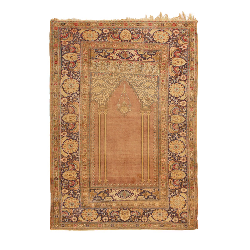 One-of-a-Kind 3'9" x 5'5" Hand Knotted Area Rug