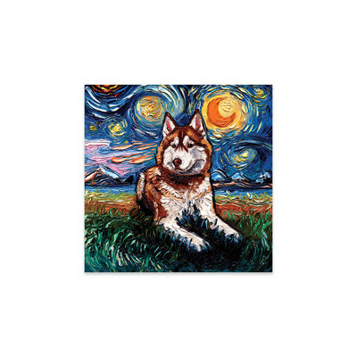 " Red Husky Night " by Aja Trier