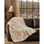 Plaid en fausse fourrure Frye Fawn 50x70