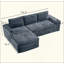 Canapé modulaire Cloud, canapé modulaire moderne avec assise profonde, canapé en velours côtelé sans méridienne avec méridienne en forme de L pour la chambre à coucher du salon, aucun assemblage requis-1575522005