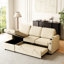 Canapé-lit Beige Mh85,8 avec rangement et charge - 3 lits convertibles