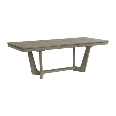 Anoushay Extendable Oak Solid Wood Dining Table