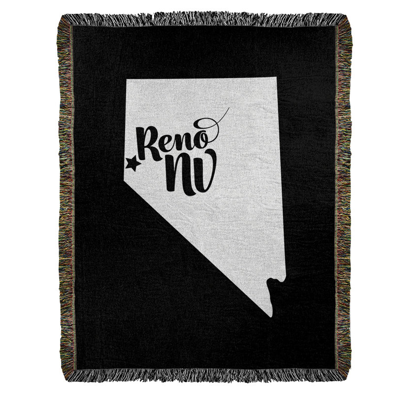 Hand Woven Throw Blanket, 50" W x 60" L, Black