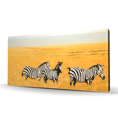 Herd of Zebra Canvas | African Animals Home Decor Art