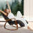 Alce 2-In-1 Shiatsu Back Massager and Rocking Chair, Recline Lounge With Remote Control, for Living Room