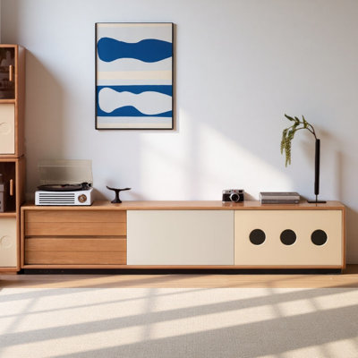 Meuble télé simple en bois massif