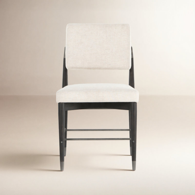 Anton Upholstered Dining Chair, Ivory Fabric