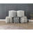 Modern Square Pouf Multi-Color Jacquard Fabric Upholstered Ottoman, Non-Slip Floor Pouf For Versatile Seating And Decor-793225467