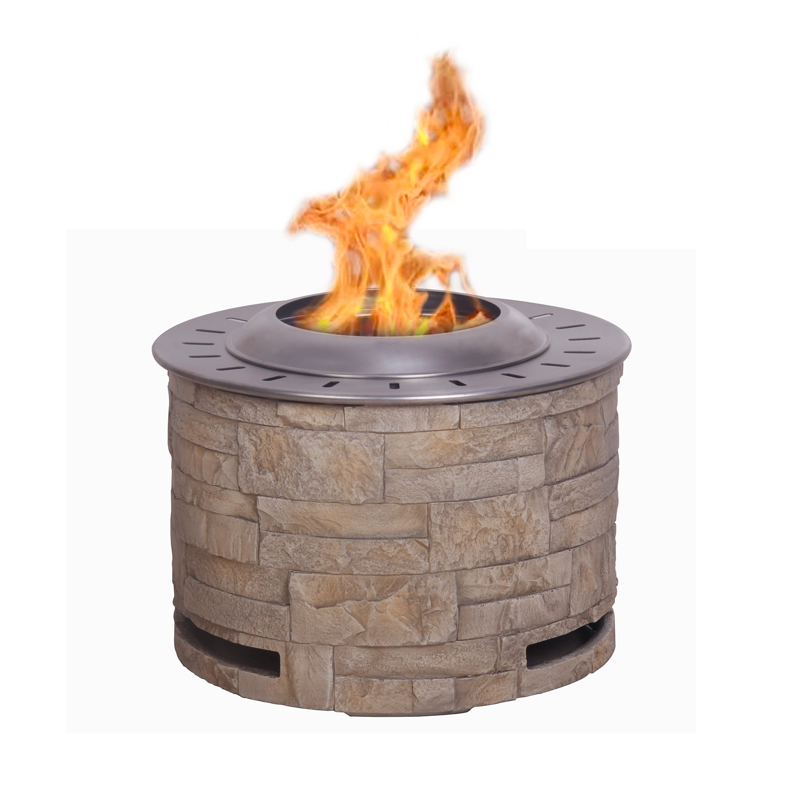 17 Stories 15 H Outdoor Smokeless Fire Pit Wayfair