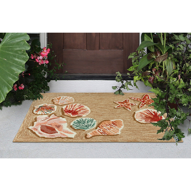 Fernando Kitchen Mat, Rectangle 20" W x 30" L, Brown/Red