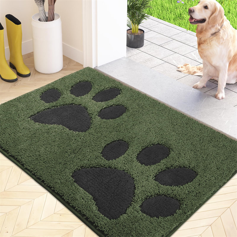 Zali Non-Slip Doormat, Green