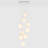 Alumina 9 - Light Chalk Cluster Pendant