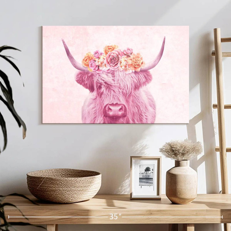Couronne de vache, H 16 po x l 24 po