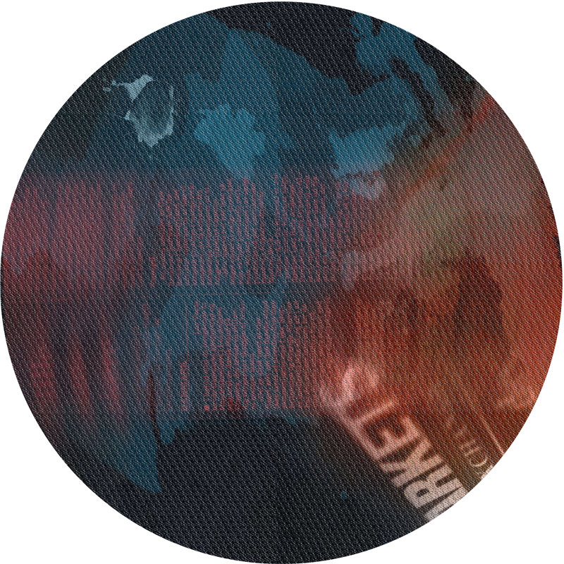 Tapis 1009 à motif lavable à la machine 2109, Rond 5 pi