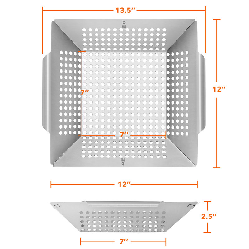 Stainless Steel Vegetable Grilling Basket