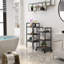 6-Tier Rolling Storage Shelves: Slim Metal Cart with Wheels | Multi-Use for Kitchen, Bathroom, Garage & Laundry