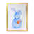 Toile avec cadre photo doré