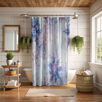 Icy Petals - Rideau de douche Premium