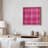 Abstract Hot Pink Plaid Pattern I Modern Unframed Art Print-1153198029