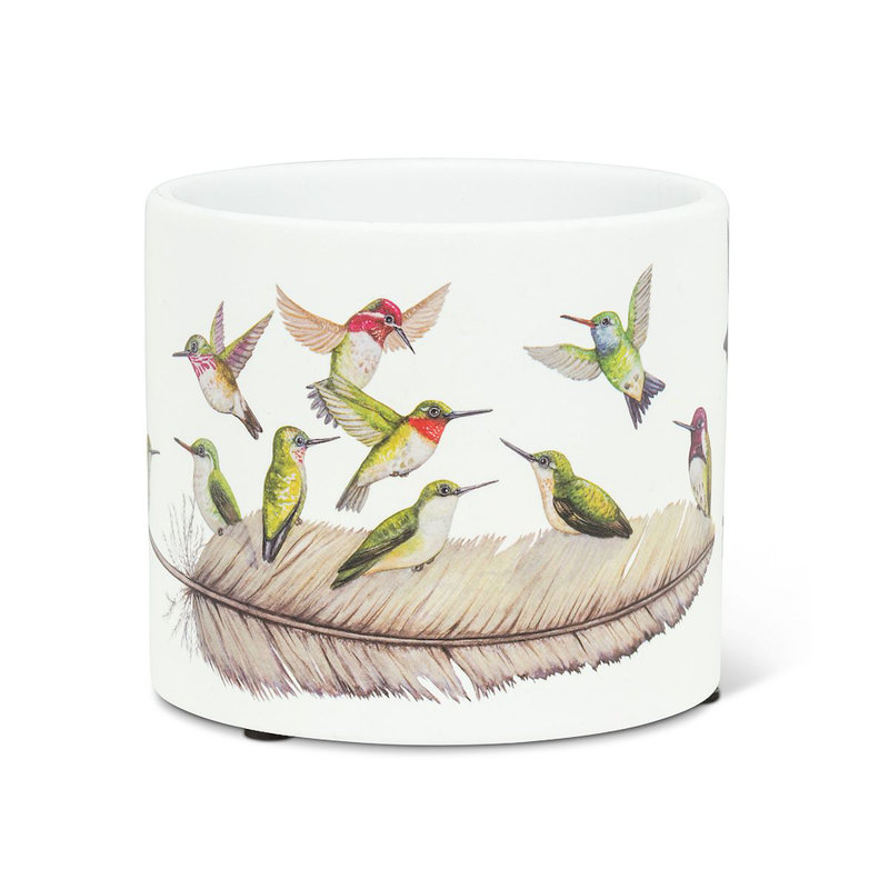 Ceramic Pot Planter, 4.5" H x 4.5" W x 4" D
