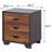 Eloy Walnut & Espresso Finish Accent Table