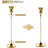Taper Candlestick Holders Set Of 9 - Sturdy Aluminum Alloy Candle Holders For Home Decor, Weddings, And Special Occasions-1830023337