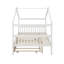Lit double en bois avec lit gigogne-1158639694
