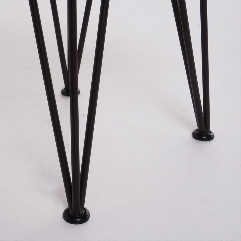 Table basse industrielle en bois et métal avec table d'appoint