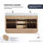 Cloverfield 60'' Double Bathroom Vanity with Cultured Marble Top-93496141-93496140