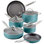 Anolon Achieve Hard Anodized Nonstick Cookware Pots and Pans Set, 10 Piece