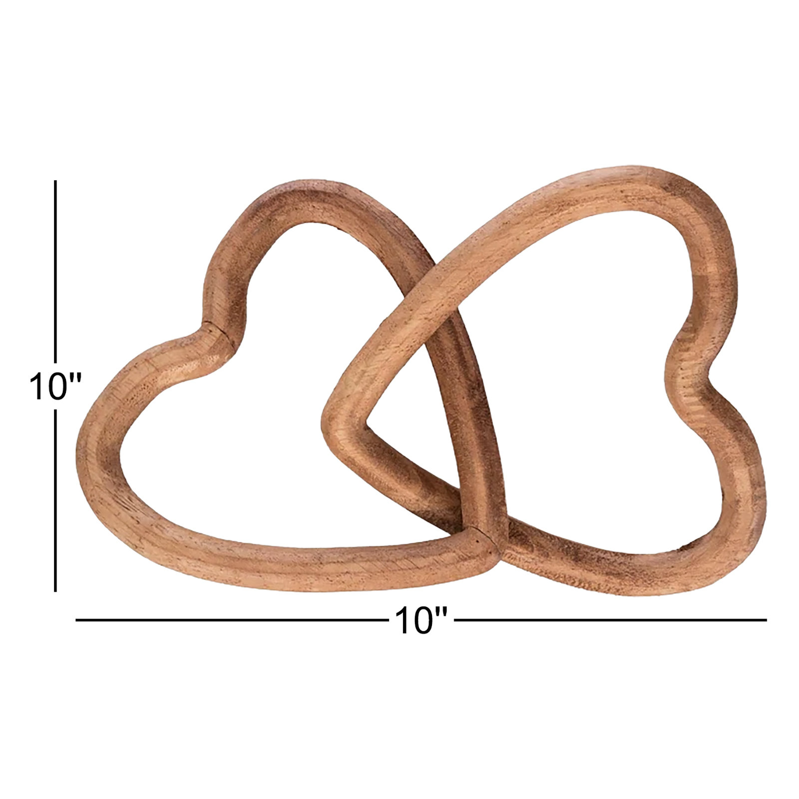 Wooden Link Heart Valentine's Day Accent