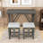 Betsons 3 - Piece Dining Set, Dining Table with USB Port and Upholstered Stools-1254887115-1254887125-1254887124