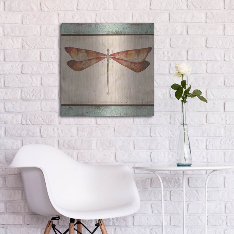  «Aqua Dragonfly» par Jean Plout, art mural en métal, 24 po x 24 po, 24 po x 24 po