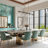5 - Light Dimmable Shaded Linear Chandelier-1245544446