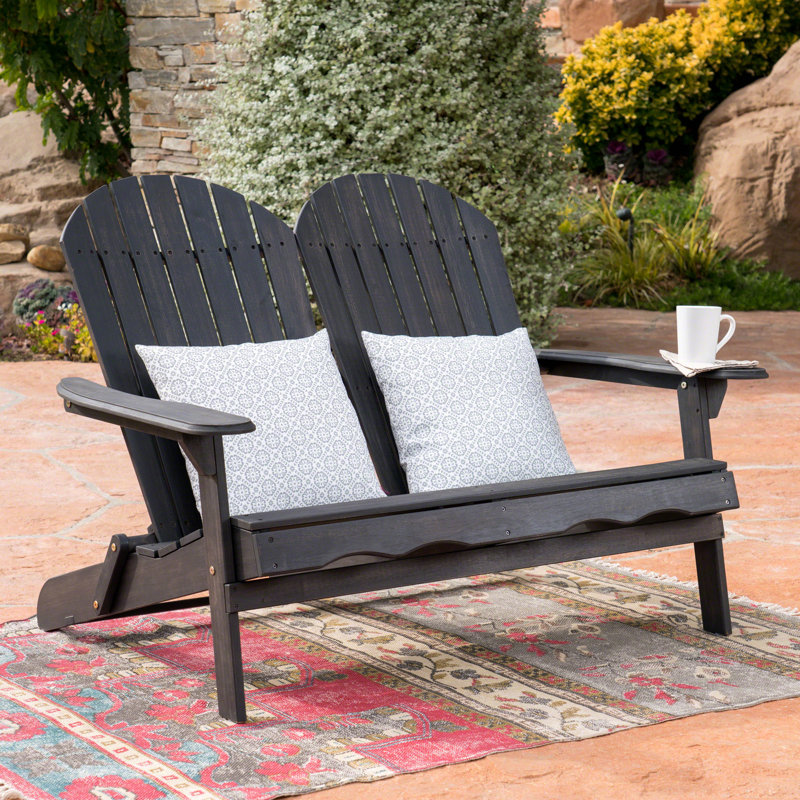 MALIBU ADIRONDACK LOVESEAT, Dark Gray