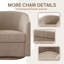 Fauteuil d'appoint pivotant en chenille-516561335