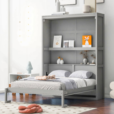 Lit escamotable mural avec tablettes Murphy