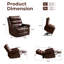 Fauteuil inclinable électrique Grace Grace pour personnes âgées avec massage et chaleur-1454960141