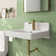 20'' x 19'' White Rectangular Vitreous China Wall Mount Bathroom Sink With Overflow