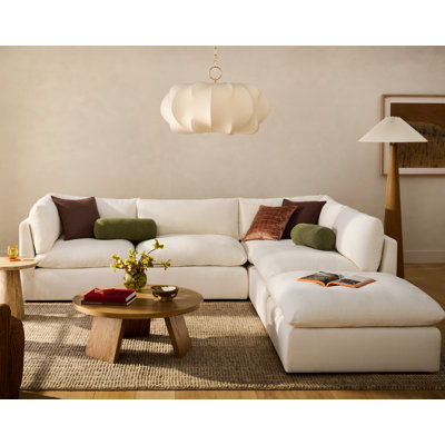 Canapé modulaire rembourré 5 pièces Annabella