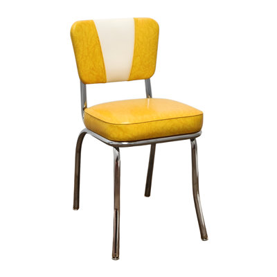 Retro Home Upholstered 'V' Back Dining Chair