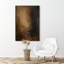 «Dark Brown Abstract Misty Art», reproduction d'art sur toile encadrée-120783700-120783701