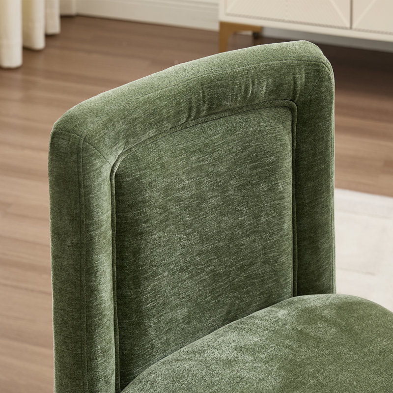 Upholstered Dining Chair Kitchen Side Chairs, Green