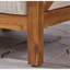 Causeuse de patio à dossier en X, beige-1710955992