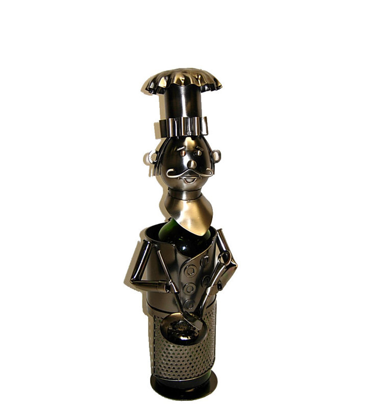 Tabletop Wine Bottle Rack in Silver